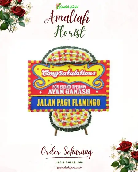 Sewa Papan Bunga Mekar Damai