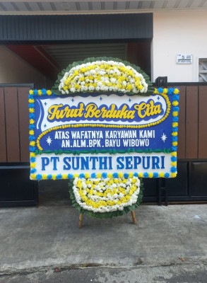 Papan Bunga Duka di Mekar Damai
